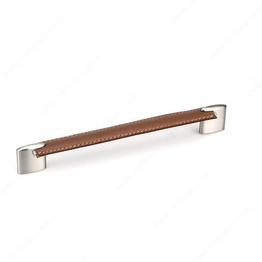 Modern Leather and Metal Pull - 745