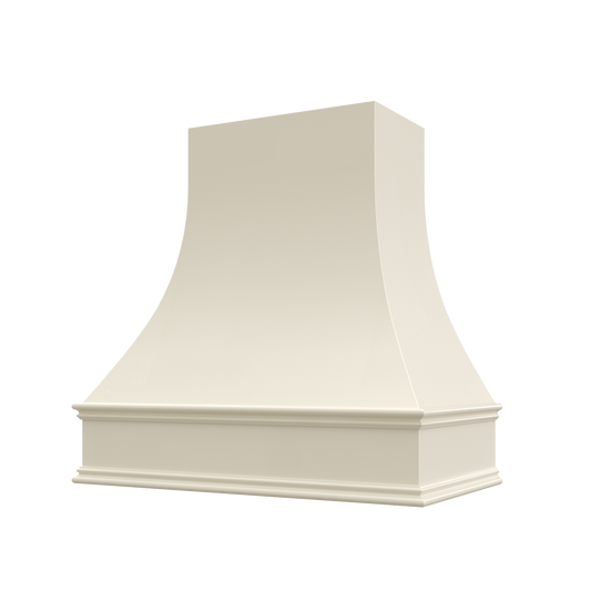 Asheville - Shaker Antique White Curved Classic Moulding Smooth