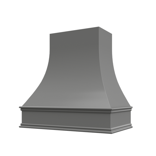 Asheville - Shaker Grey Curved Classic Moulding Smooth