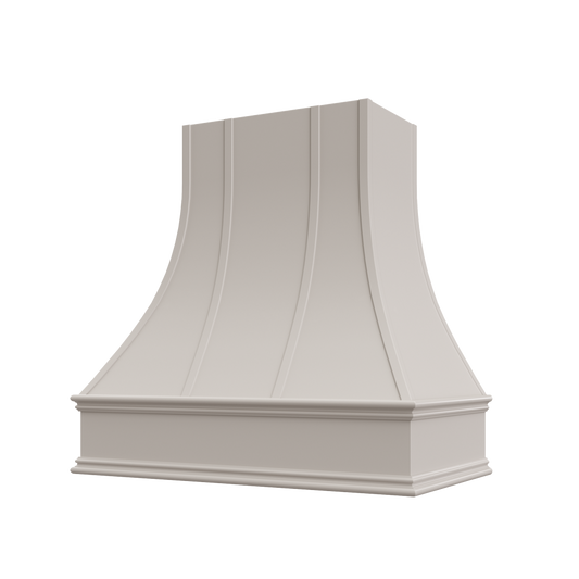 Asheville - Shaker Dove Curved Classic Moulding Strapped