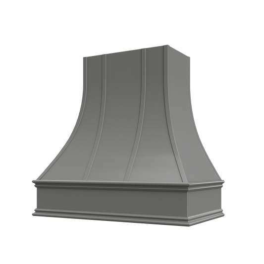 Asheville - Shaker Grey Curved Classic Moulding Strapped