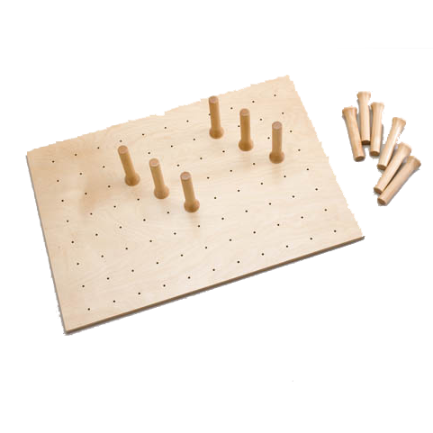 Trimmable Wood Peg Drawer System W/ 12 Pegs