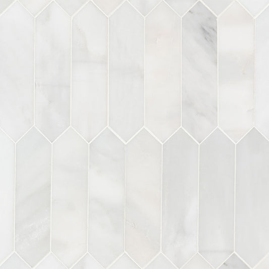 Arabescato Carrara Marble Picket Tile