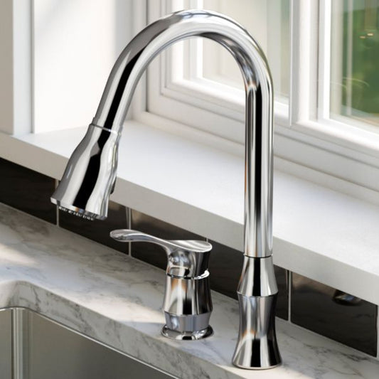 Hillwood Single Handle Pull-Down Sprayer Kitchen Faucet